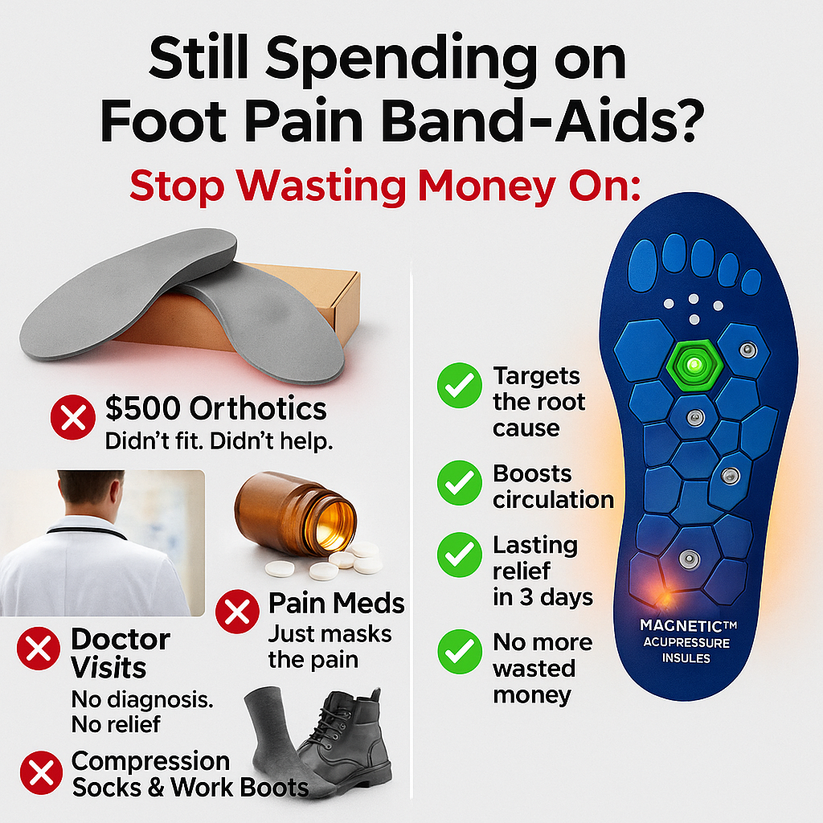 Puffstep™  Magnetic Acupressure Insoles